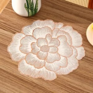 Luxury PVC Placemat (38cm) – Heat Resistant, Waterproof & Elegant Dining Table Mat